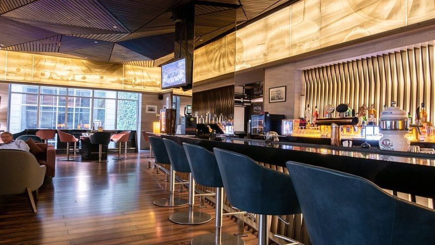 Elegant lounge and bar interior